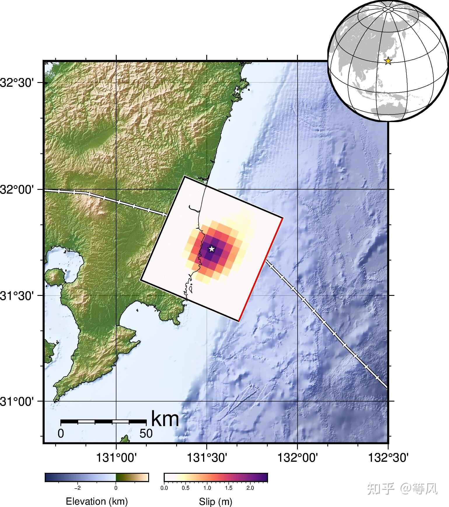 日本九州岛附近发生6.7级左右地震